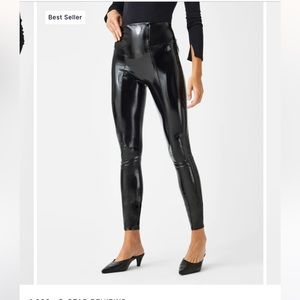 Spanx Faux Patent Leather Leggings
